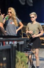 KRISTEN STEWART and STELLA MAXWELL Out in Los Angeles 08/11/2018
