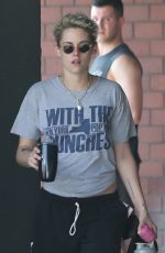 KRISTEN STEWART Leaves Karate Class at Hollywood Dojo 08/17/2018