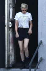 KRISTEN STEWART on the Set of Against All Enemies in Hollywood 08/01/2018