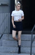 KRISTEN STEWART on the Set of Against All Enemies in Hollywood 08/01/2018