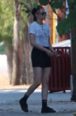 KRISTEN STEWART on the Set of Against All Enemies in Hollywood 08/01/2018