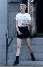 KRISTEN STEWART on the Set of Against All Enemies in Hollywood 08/01/2018