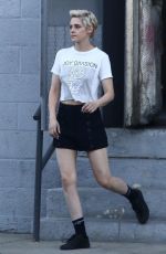 KRISTEN STEWART on the Set of Against All Enemies in Hollywood 08/01/2018