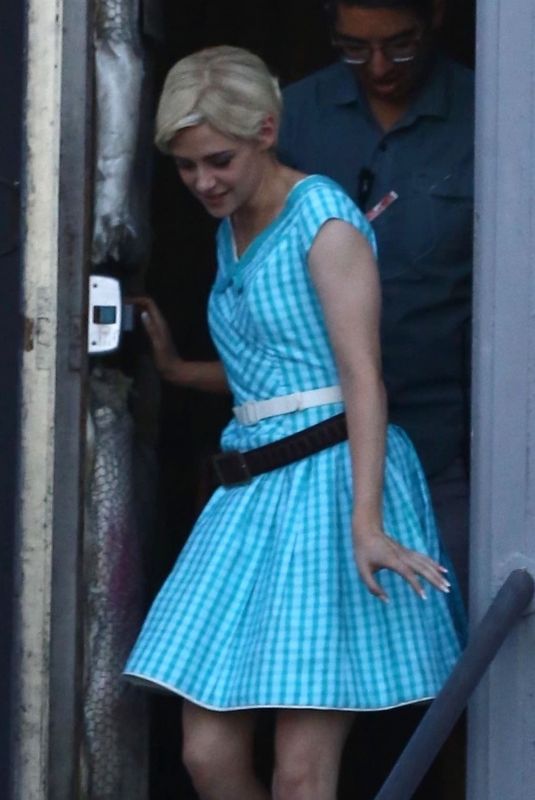 KRISTEN STEWART on the Set of Against All Enemies in Hollywood 08/01/2018