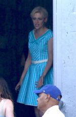 KRISTEN STEWART on the Set of Against All Enemies in Hollywood 08/01/2018