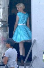 KRISTEN STEWART on the Set of Against All Enemies in Hollywood 08/01/2018
