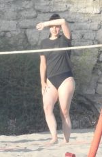LANA DEL REY in Bikini Bottom at a Beach in Malibu 08/26/2018