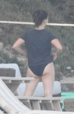 LANA DEL REY in Bikini Bottom at a Beach in Malibu 08/26/2018