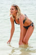 LAURA ANDERSON in Bikini at a Beach in Dubai 08/28//2018
