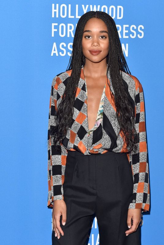 LAURA HARRIER at HFPA Annual Grants Banquet in Beverly Hills 08/09/2018