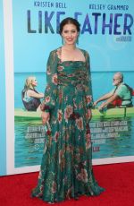 LAUREN MILLER at Like Father Premiere in Los Angeles 07/31/2018