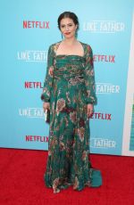 LAUREN MILLER at Like Father Premiere in Los Angeles 07/31/2018