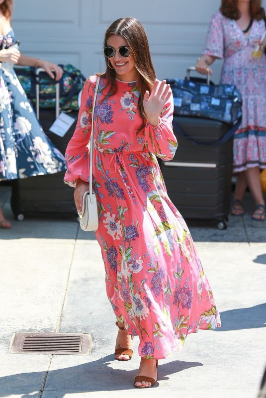 LEA MICHELE Arrives at Day of Indulgence Party in Los Angeles 08/12/2018