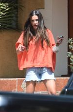 LEA MICHELE at a Beauty Spa in Los Angeles 08/27/2018