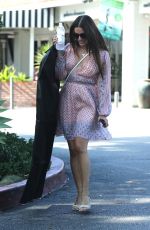 LEA MICHELE Out Shopping in Beverly Hills 08/26/2018