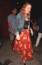 LESLIE MANN Night Out in Los Angeles 08/17/2018