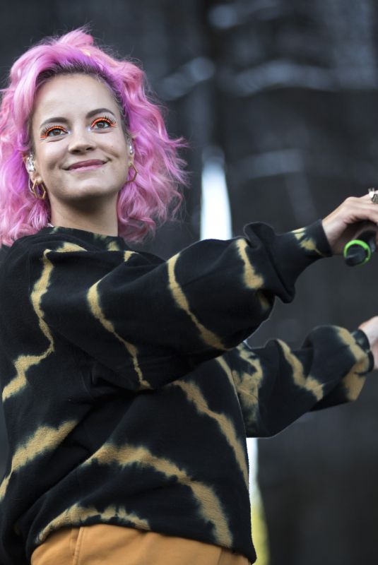 LILY ALLEN Performs at Musicfestival Way Out West in Gothenburg 08/10/2018