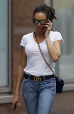 LILY BECKER in Denim Out in London 08/21/2018