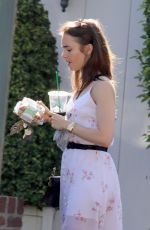 LILY COLLINS Out and About in Los Angeles 08/15/2018