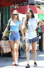 LILY-ROSE DEPP in Denim Shorts Out Shopping in Los Angeles 08/12/2018