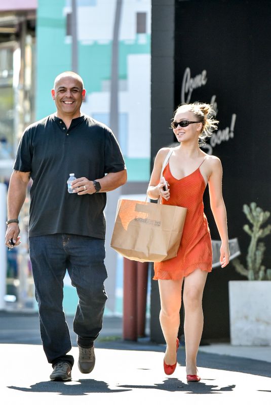 LILY-ROSE DEPP Leaves Boot Star in West Hollywood 08/07/2018