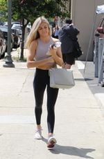LINDSAY ARNOLD Arrives at DWTS Studio in Los Angeles 08/21/2018