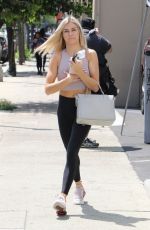 LINDSAY ARNOLD Arrives at DWTS Studio in Los Angeles 08/21/2018