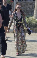 LINDSAY LOHAN at Her Lohan Club in Mykonos 08/08/2018