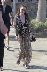 LINDSAY LOHAN at Her Lohan Club in Mykonos 08/08/2018
