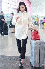 LIU WEN at Airport in Beijing 08/14/2018