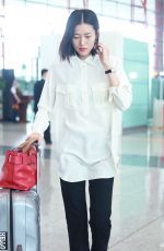 LIU WEN at Airport in Beijing 08/14/2018