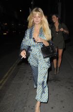 LOTTIE MOSS and EMILY BLACKWELL Night Out in London 08/18/2018