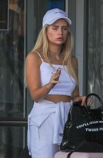 LOTTIE MOSS at Ibiza Airport 08/08/2018