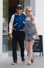 LUCY BOYNTON and Rami Malek Out for Lunch in Hollywood 08/11/2018