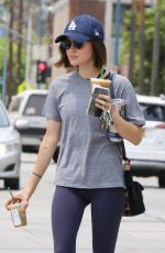LUCY HALE Arrives at Boxing Class in Los Angeles 08/09/2018