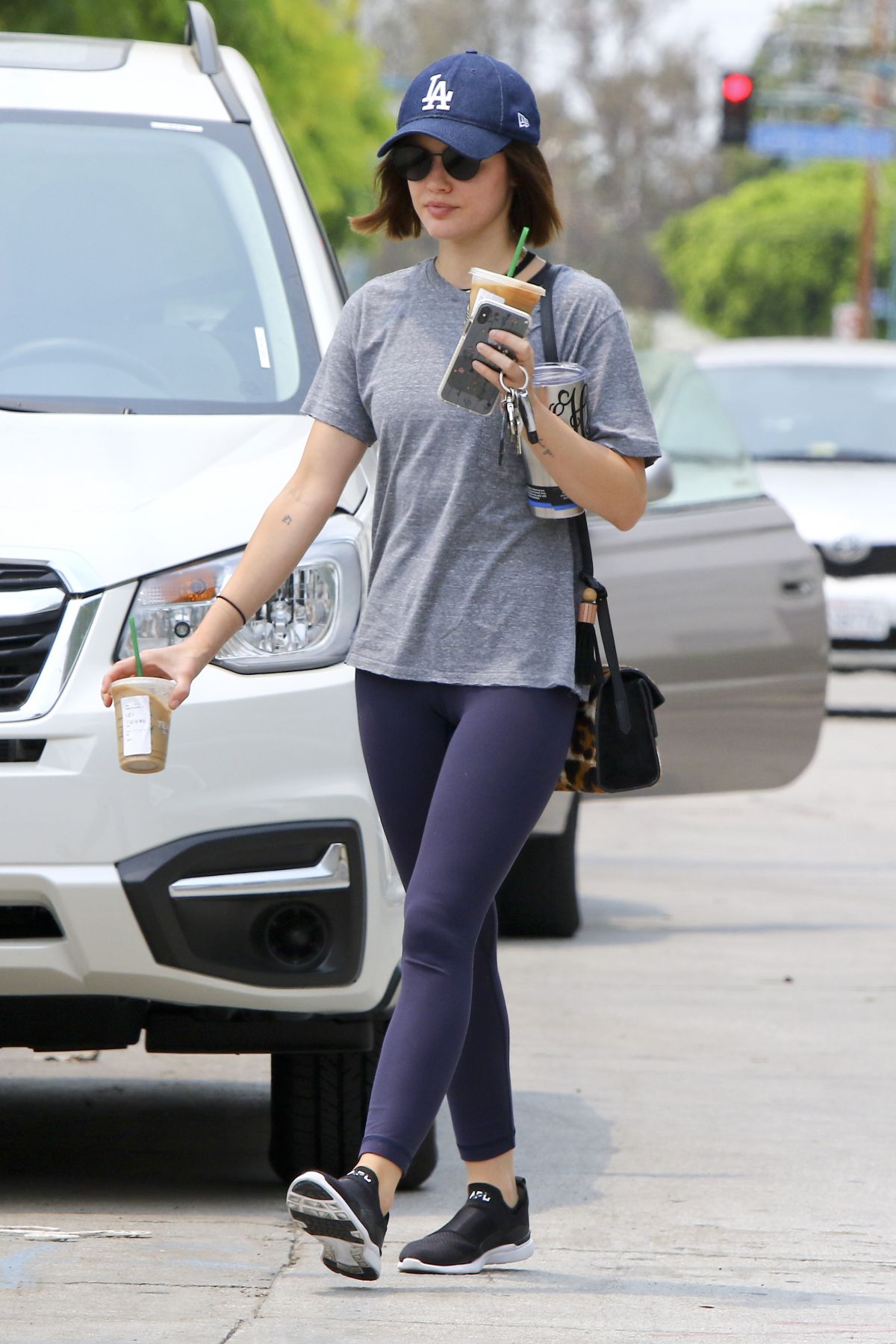 LUCY HALE Arrives at Boxing Class in Los Angeles 08/09/2018 – HawtCelebs