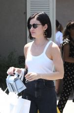 LUCY HALE Arrives at Day of Indulgence Party in Los Angeles 08/12/2018