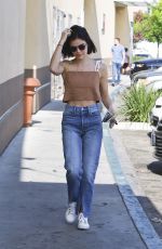 LUCY HALE at Starbucks in Los Angeles 08/22/2018