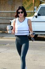 LUCY HALE Heading to a Gym in Los Angerles 08/10/2018