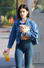 LUCY HALE Leaves a Gym in Los Angeles 08/24/2018