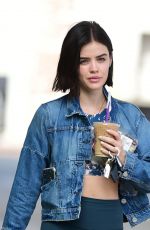 LUCY HALE Leaves a Gym in Los Angeles 08/24/2018