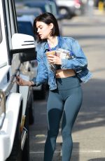 LUCY HALE Leaves a Gym in Los Angeles 08/24/2018