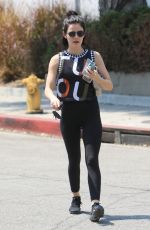 LUCY HALE Leaves Pilates Class in Los Angeles 08/11/2018