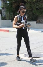 LUCY HALE Leaves Pilates Class in Los Angeles 08/11/2018