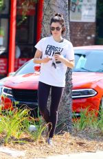 LUCY HALE Leaves Yoga Class in Studio City 08/12/2018