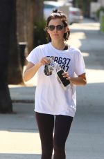 LUCY HALE Leaves Yoga Class in Studio City 08/12/2018