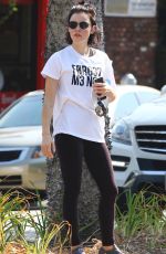 LUCY HALE Leaves Yoga Class in Studio City 08/12/2018