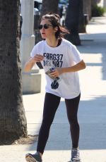 LUCY HALE Leaves Yoga Class in Studio City 08/12/2018