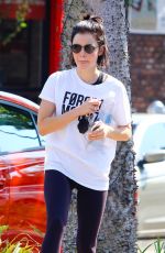 LUCY HALE Leaves Yoga Class in Studio City 08/12/2018