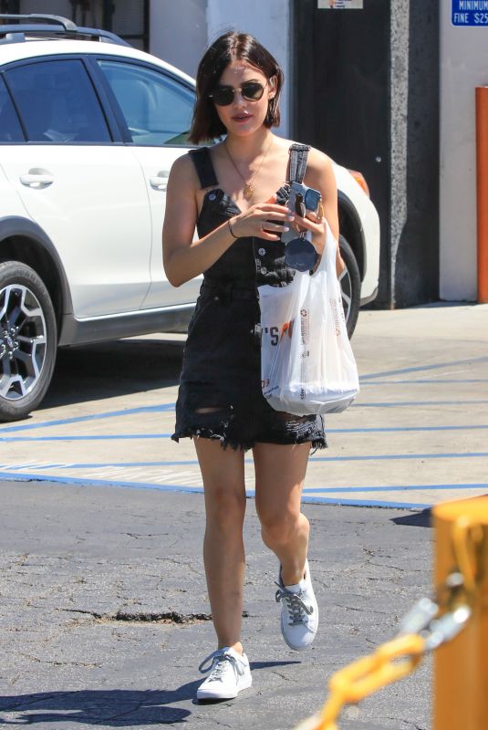 LUCY HALE Out Shopping in Los Angeles 08/23/2018